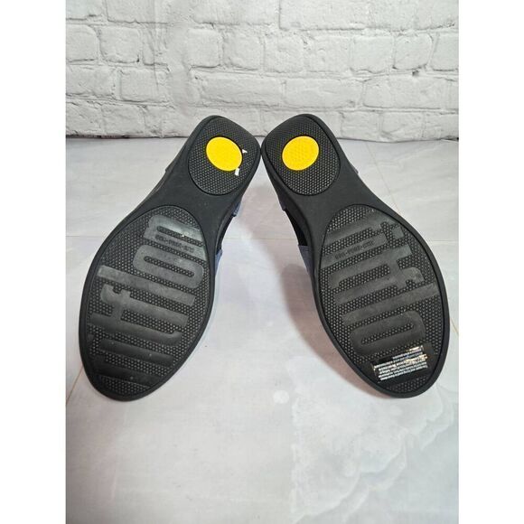 Fitflop SuperComff Women's Size 5 Blue Faux Suede Slip On Wedge - Picture 5 of 7